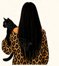 Women And Cat
